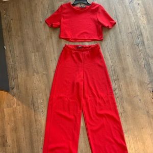 Red Two Piece Set